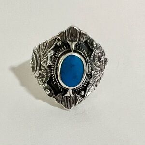 Sterling Silver Ring with Turquoise